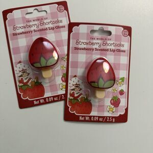Strawberry Shortcake Lip Gloss Strawberries Scented Red Makeup Teen Gift Mini 2